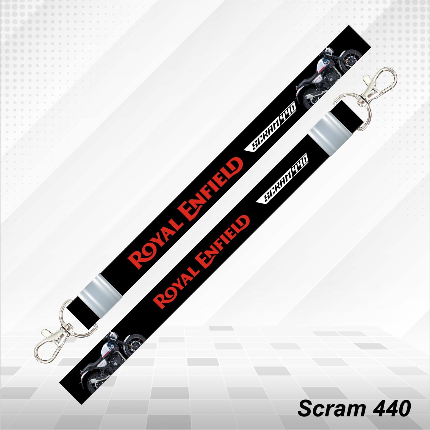 Scram 440 - Personalized Printed Lanyard keychain Holder Multicolored (20mm)