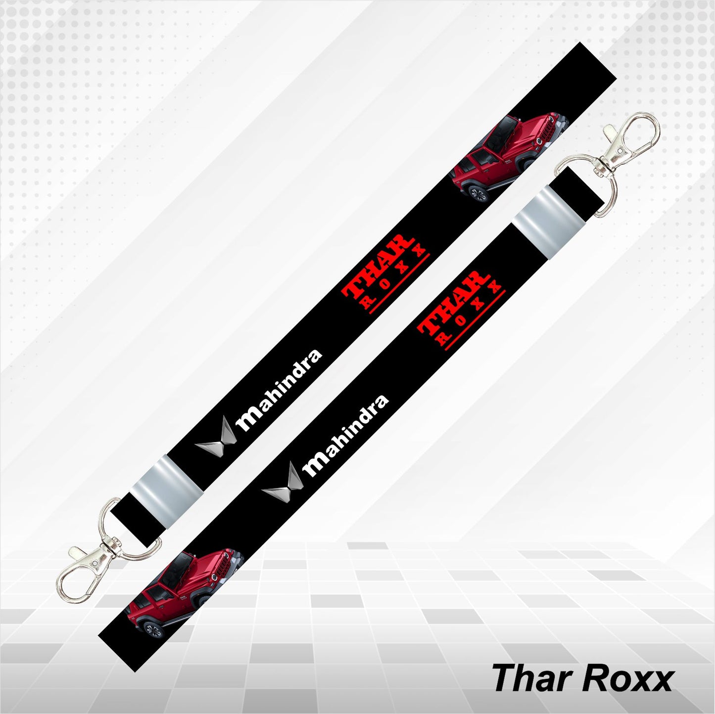 Thar Roxx - Personalized Printed Lanyard keychain Holder Multicolored (20mm)