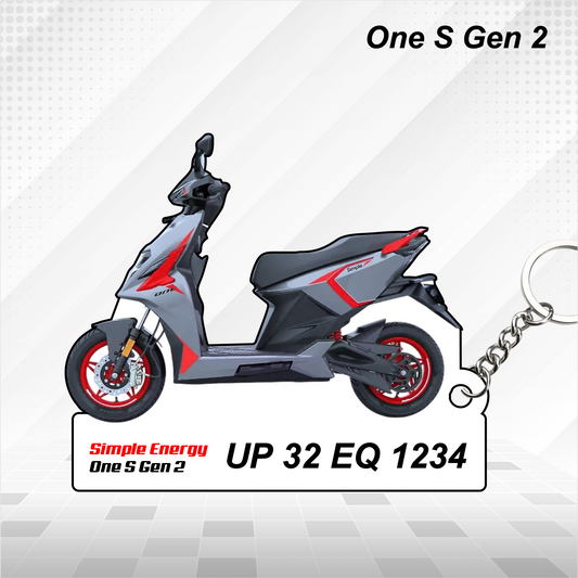 Simple Energy Scooters - All Models - Personalized Simple Energy Printed Keychain