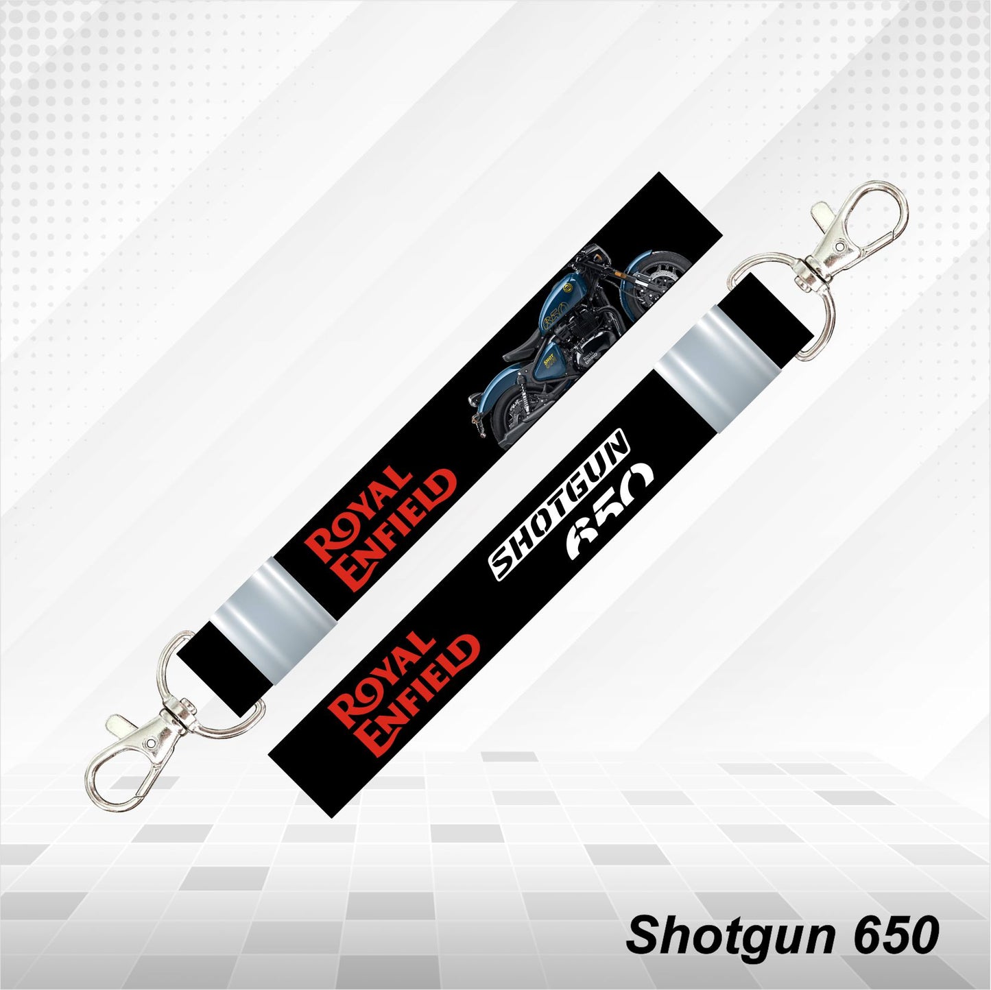 Shotgun 650 - Personalized Printed Lanyard keychain Holder Multicolored (20mm)