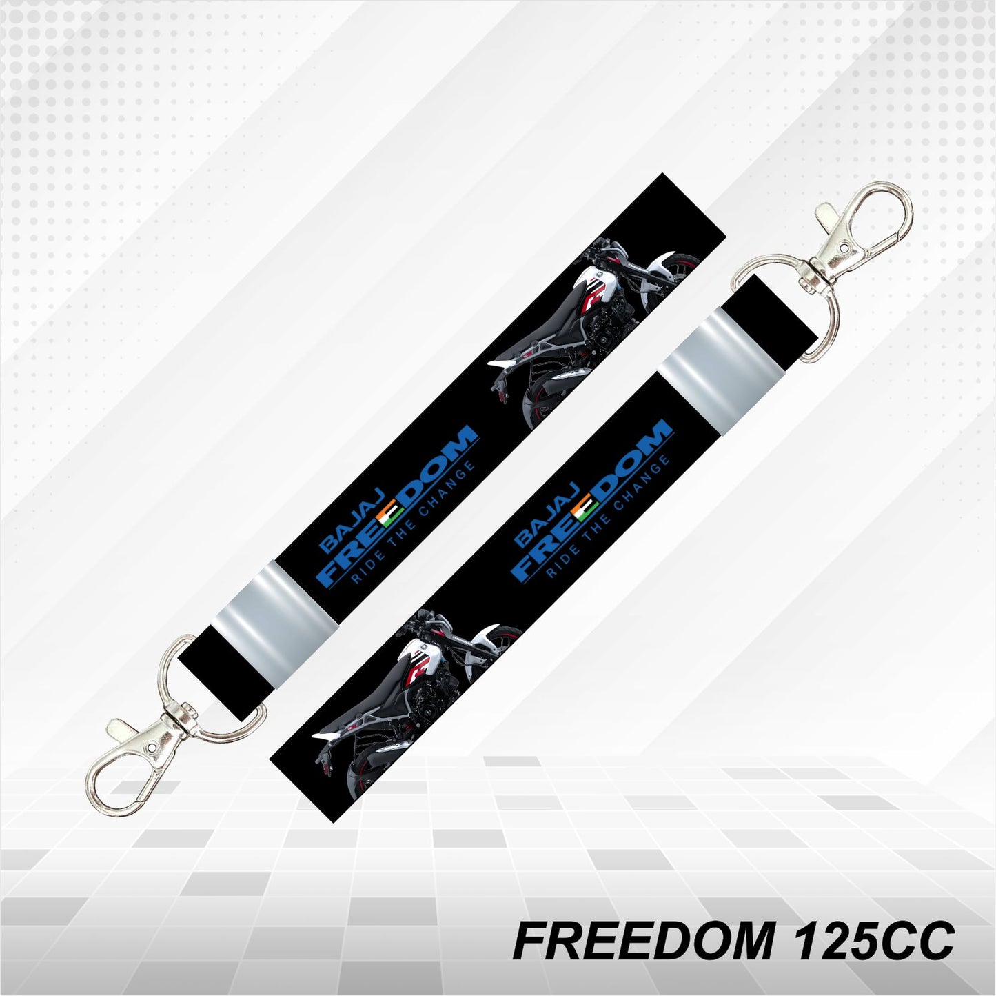 Freedom 125cc - Personalized Printed Lanyard keychain Holder Multicolored (20mm)
