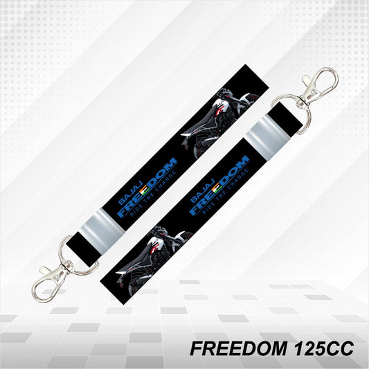 Freedom 125cc - Personalized Printed Lanyard keychain Holder Multicolored (20mm)