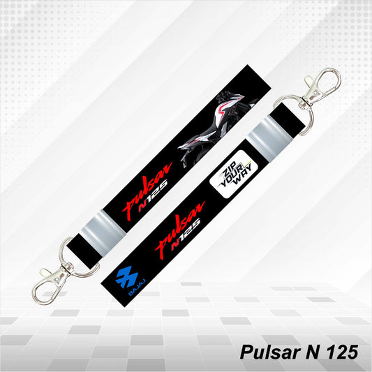 Pulsar N 125 - Personalized Printed Lanyard keychain Holder Multicolored (20mm)