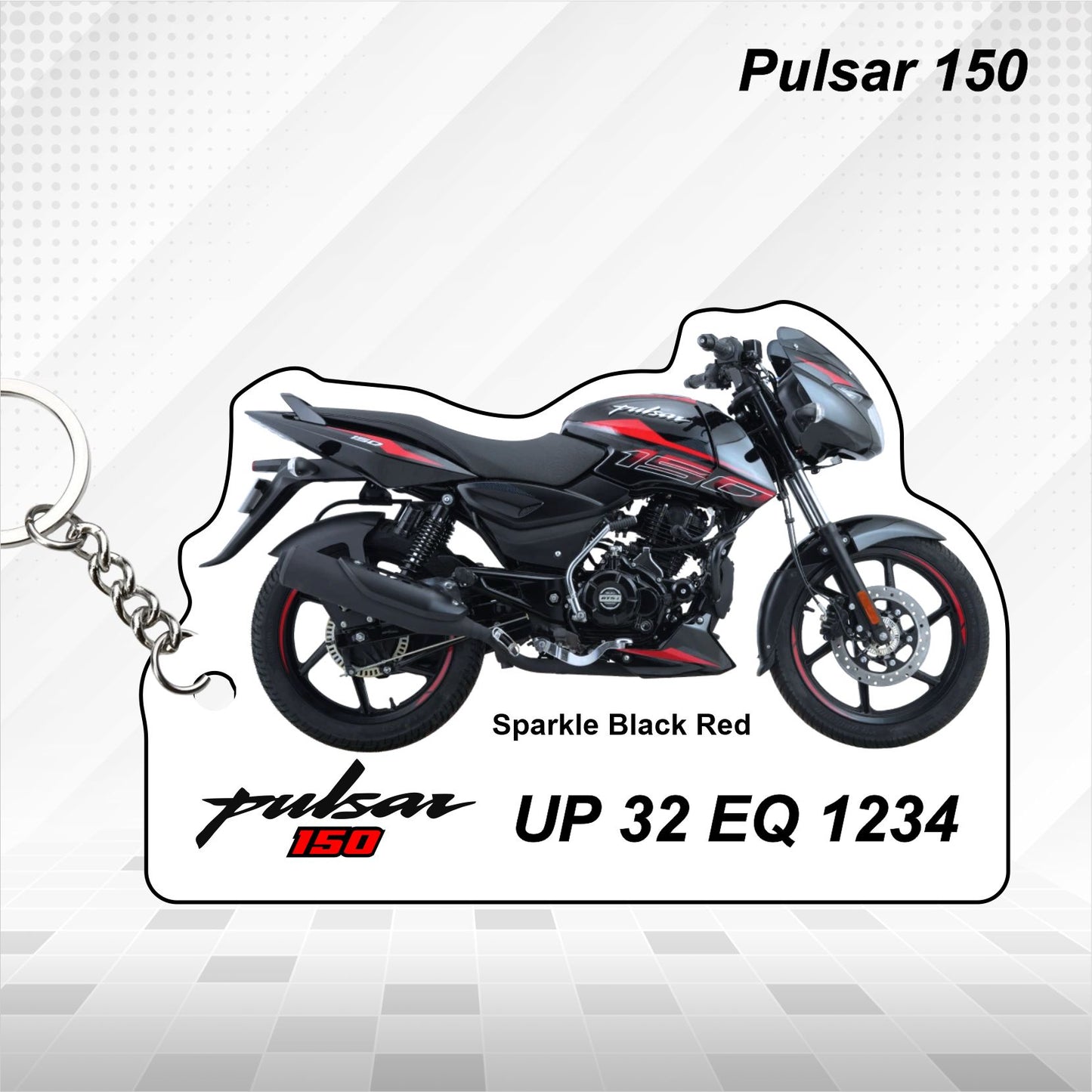 Pulsar 150 - Personalized Bajaj Keychain - Wood, Acrylic, Metal Printed