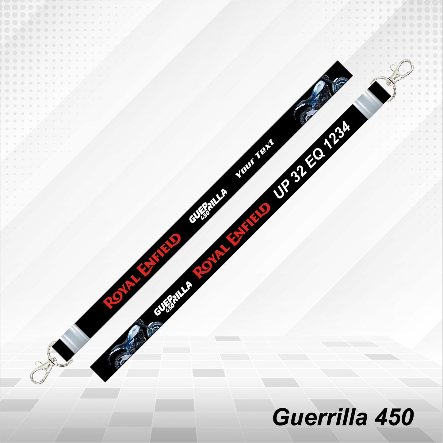 Guerrilla 450 - Personalized Printed Lanyard keychain Holder Multicolored (20mm)
