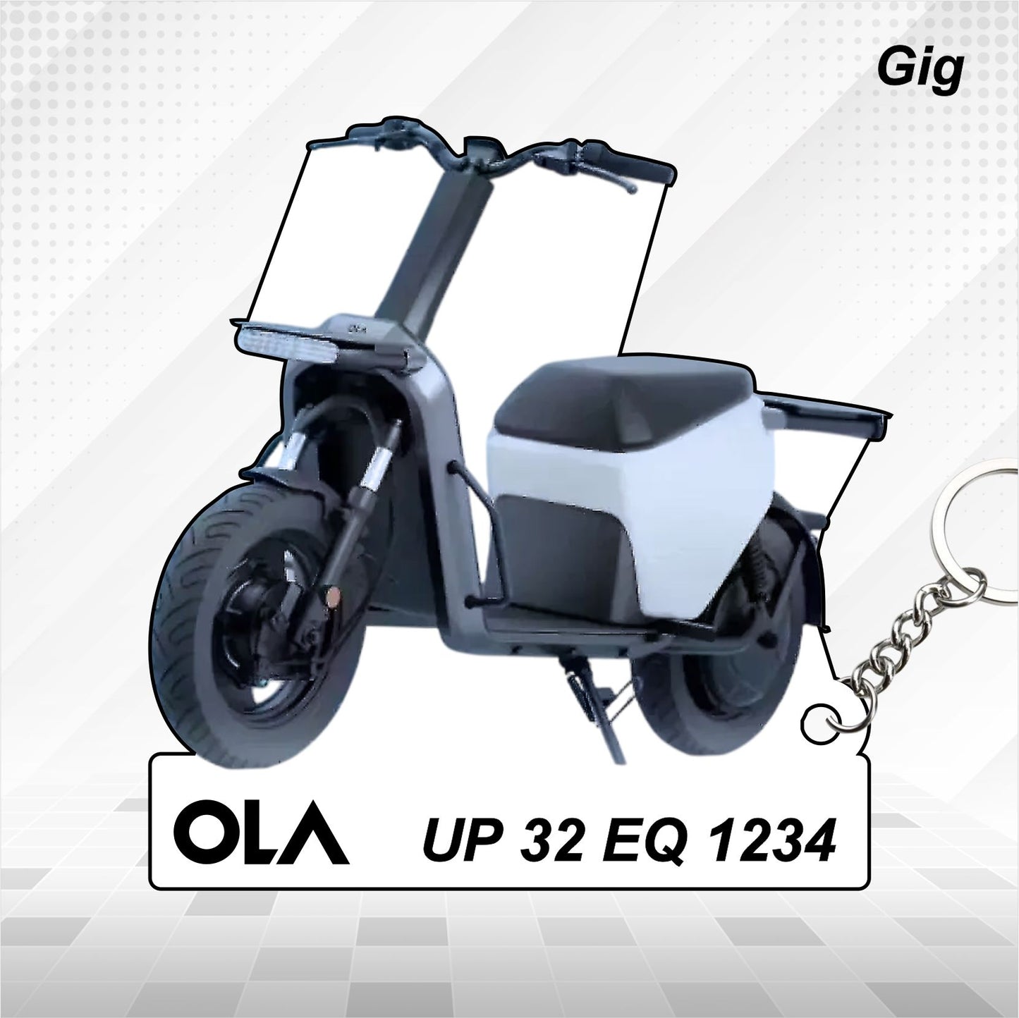 OLA Gig - Personalized Keychain - Wood, Acrylic, Metal Printed