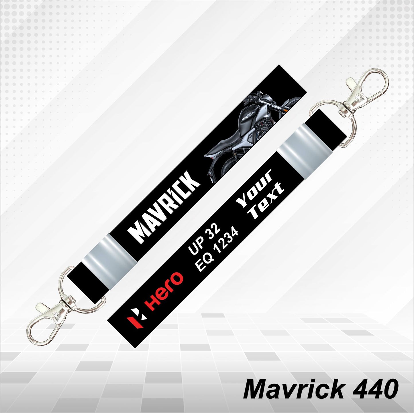 Hero Mavrick 440cc - Personalized Hero Keychain - Wood, Acrylic, Metal Printed