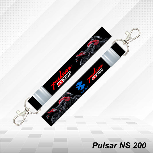 Pulsar NS 200 - Personalized Printed Lanyard keychain Holder Multicolored (20mm)