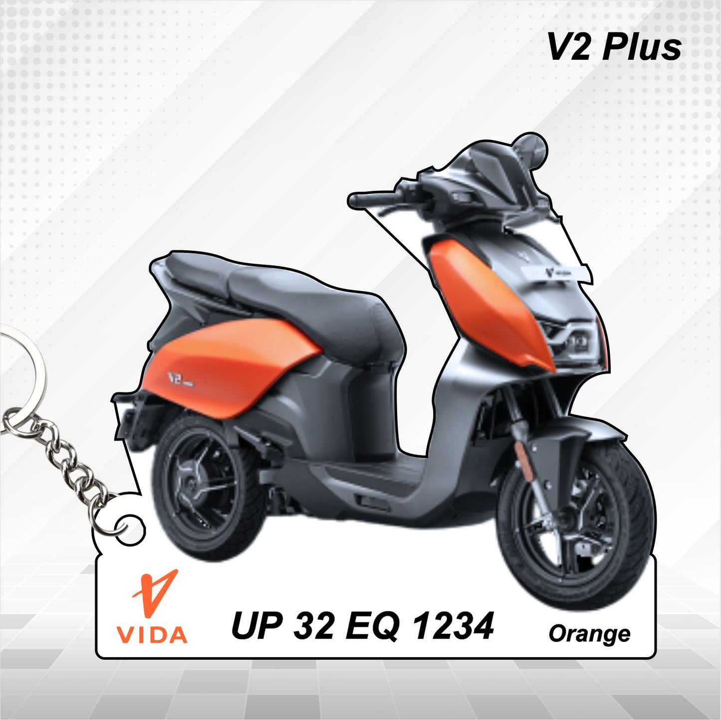 VIDA V2 Plus - Personalized Hero Keychain - Wood, Acrylic, Metal Printed