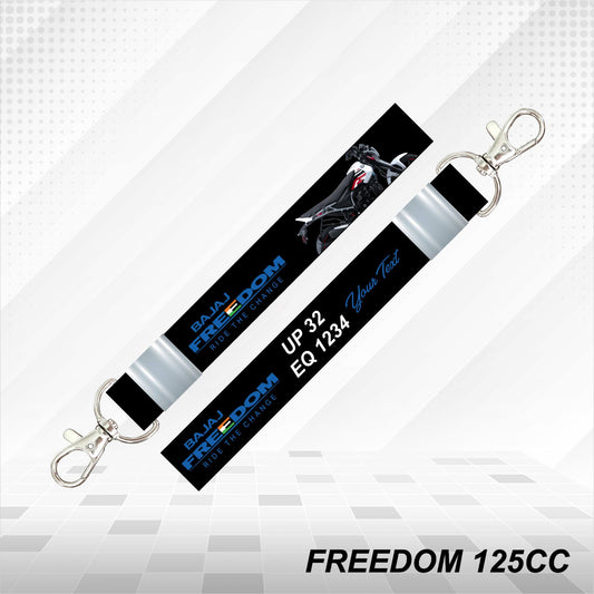 Freedom 125cc - Personalized Printed Lanyard keychain Holder Multicolored (20mm)