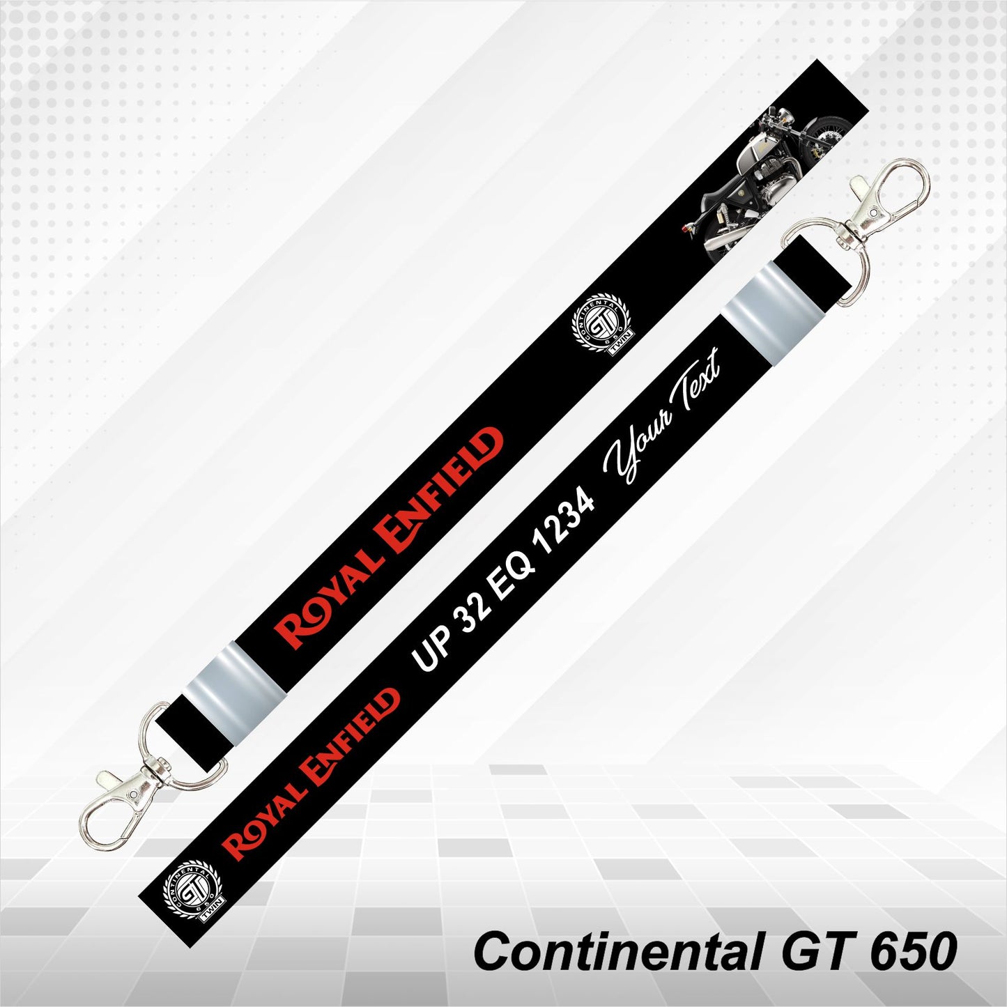 Continental GT 650 - Personalized Printed Lanyard keychain Holder Multicolored (20mm)