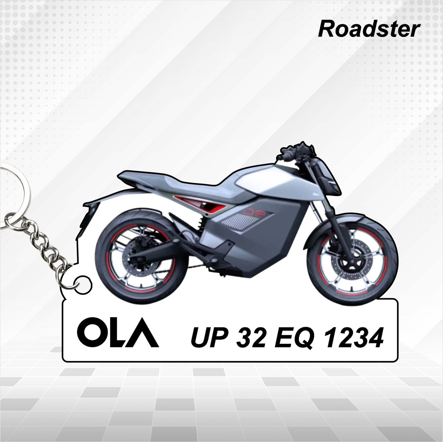 OLA Roadster - Personalized Keychain - Wood, Acrylic, Metal Printed