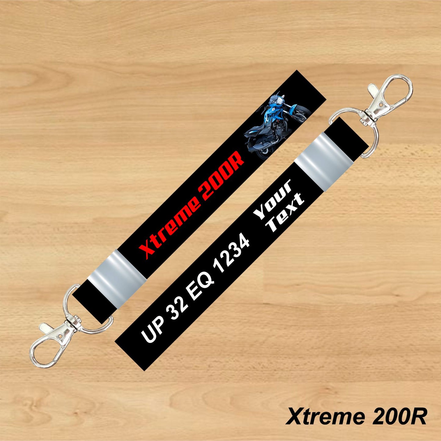Xtreme 200R - Personalized Hero Keychain - Wood, Acrylic, Metal Printed