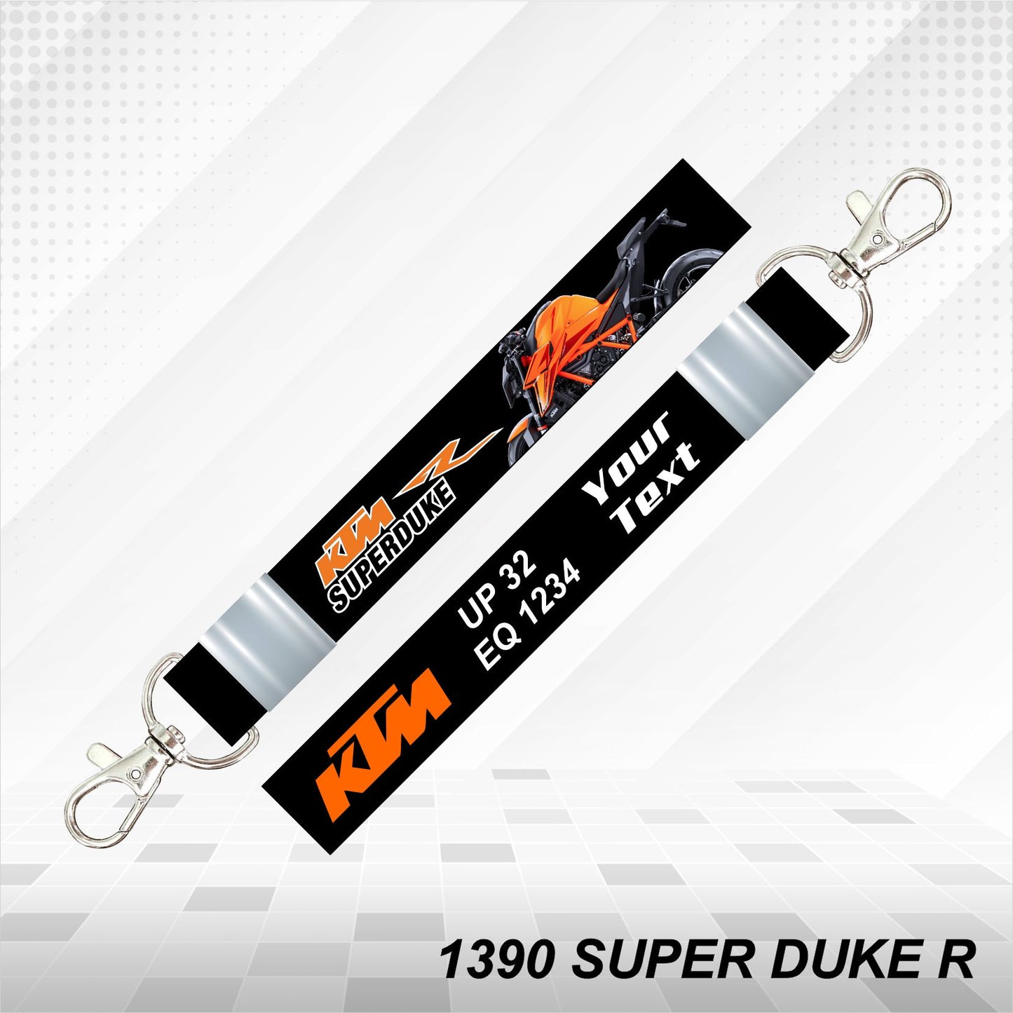 KTM 1390 SUPER DUKE R - Personalized KTM Keychain - Wood, Acrylic, Metal Printed