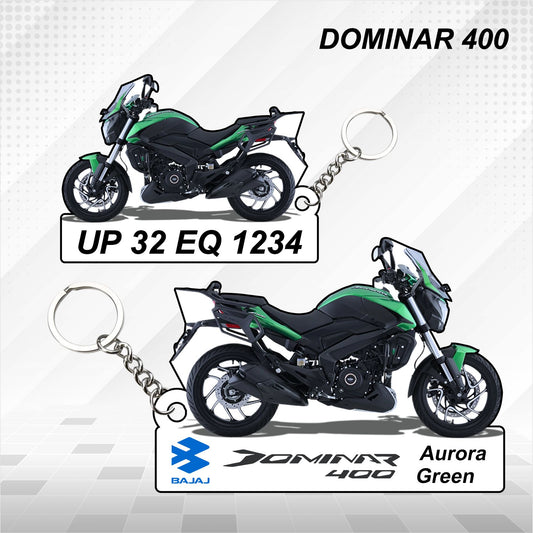 Dominar 400 - Personalized Bajaj Keychain - Wood, Acrylic, Metal Printed