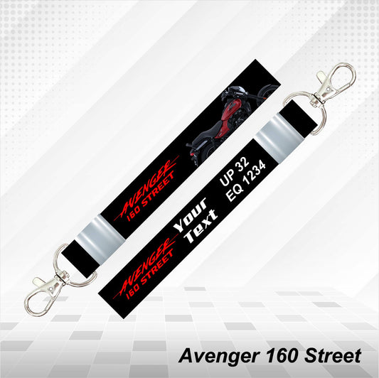 Avenger Street 160 - Personalized Bajaj Keychain - Wood, Acrylic, Metal Printed