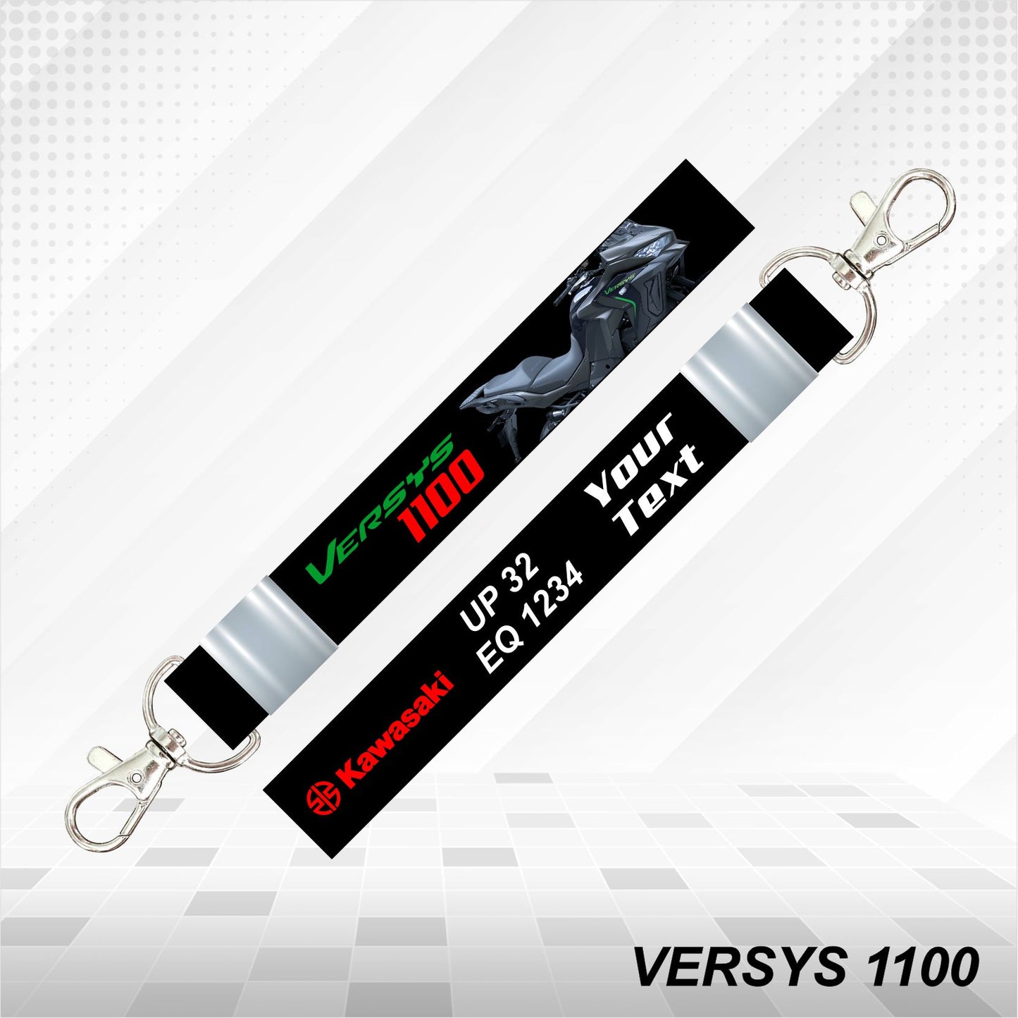 VERSYS 1100 - Personalized Kawasaki Keychain - Wood, Acrylic, Metal Printed