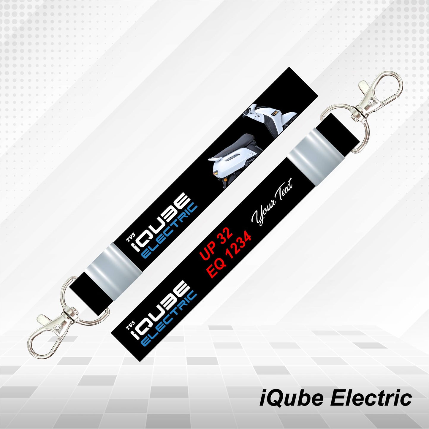 TVS iQube Electric - Personalized TVS Keychain - Wood, Acrylic, Metal Printed