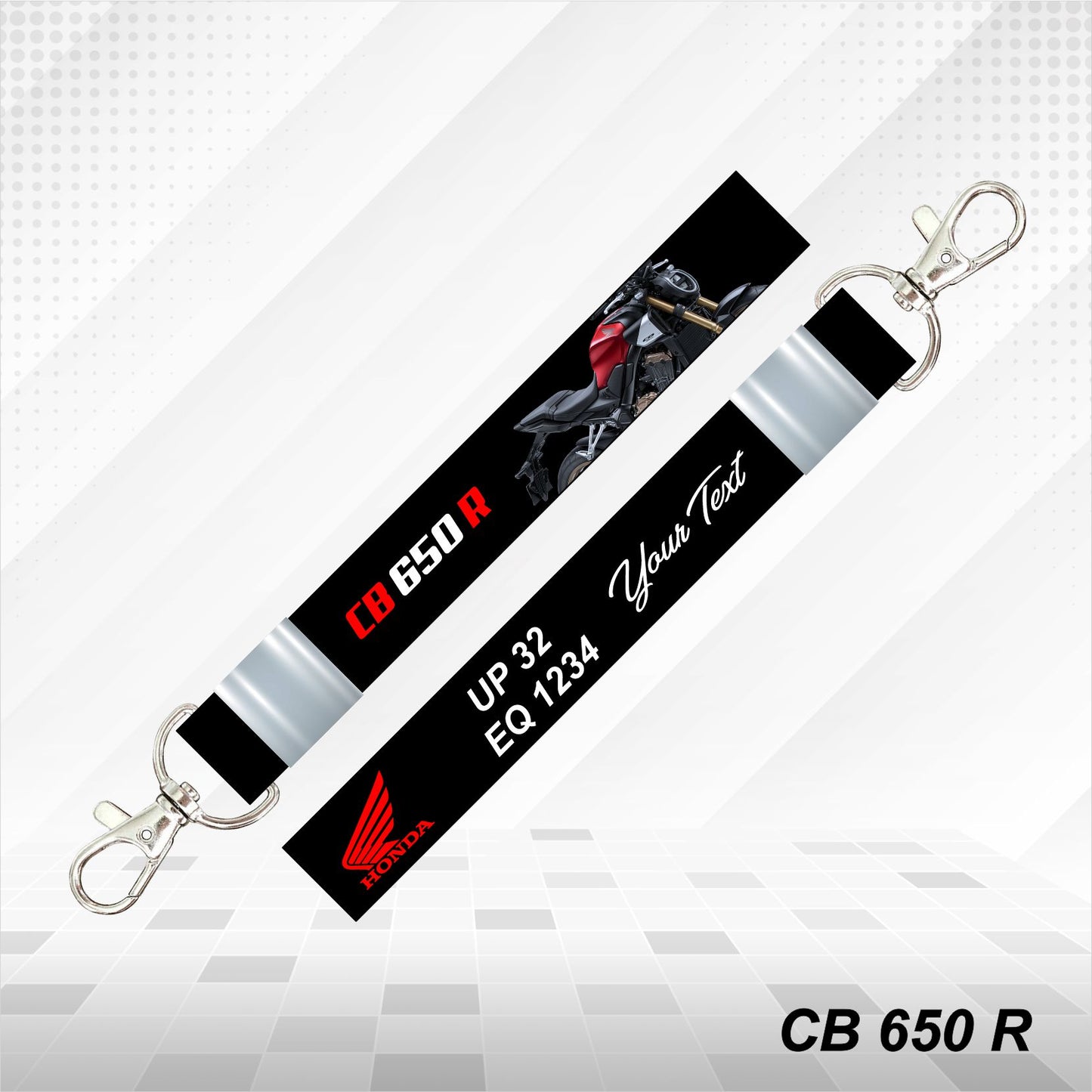 CB 650 R - Personalized Honda Keychain - Wood, Acrylic, Metal Printed