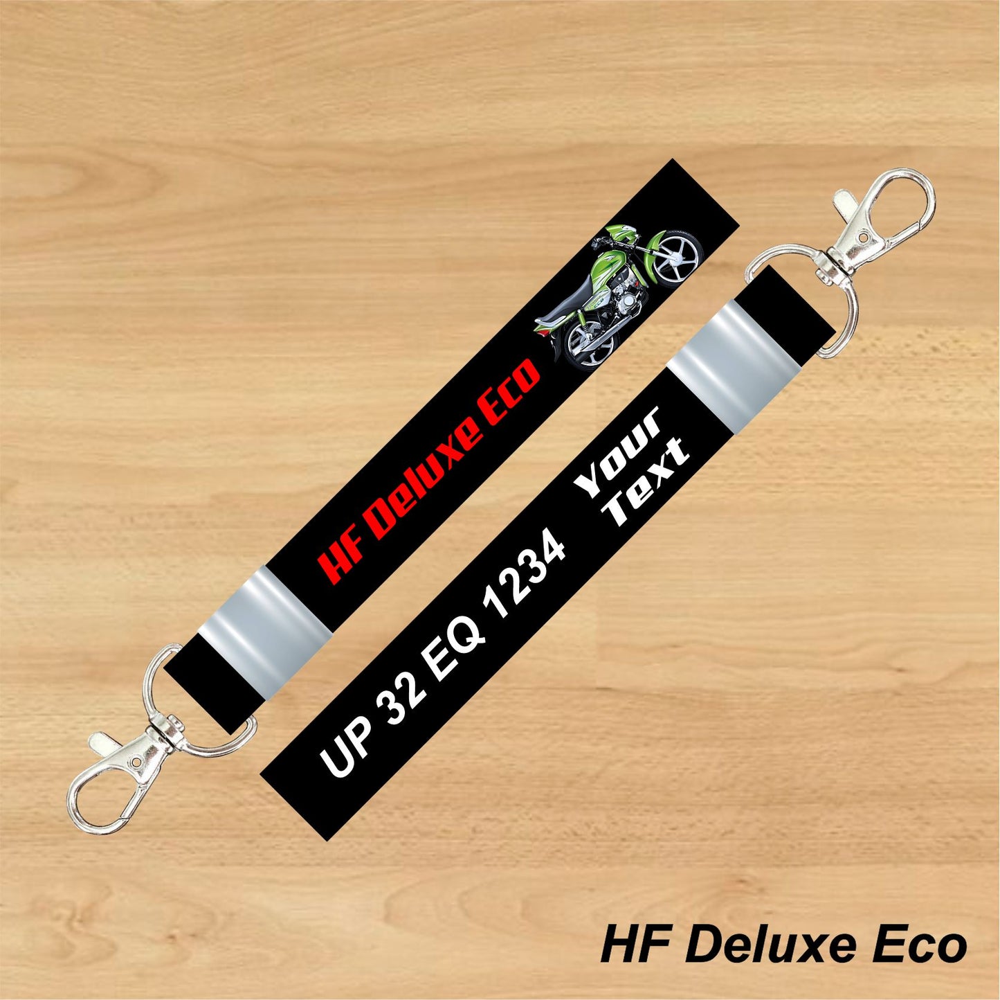HF Deluxe Eco - Personalized Hero Keychain - Wood, Acrylic, Metal Printed
