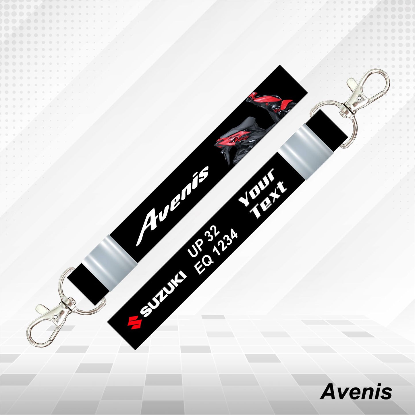 Avenis - Personalized Suzuki Keychain - Wood, Acrylic, Metal Printed