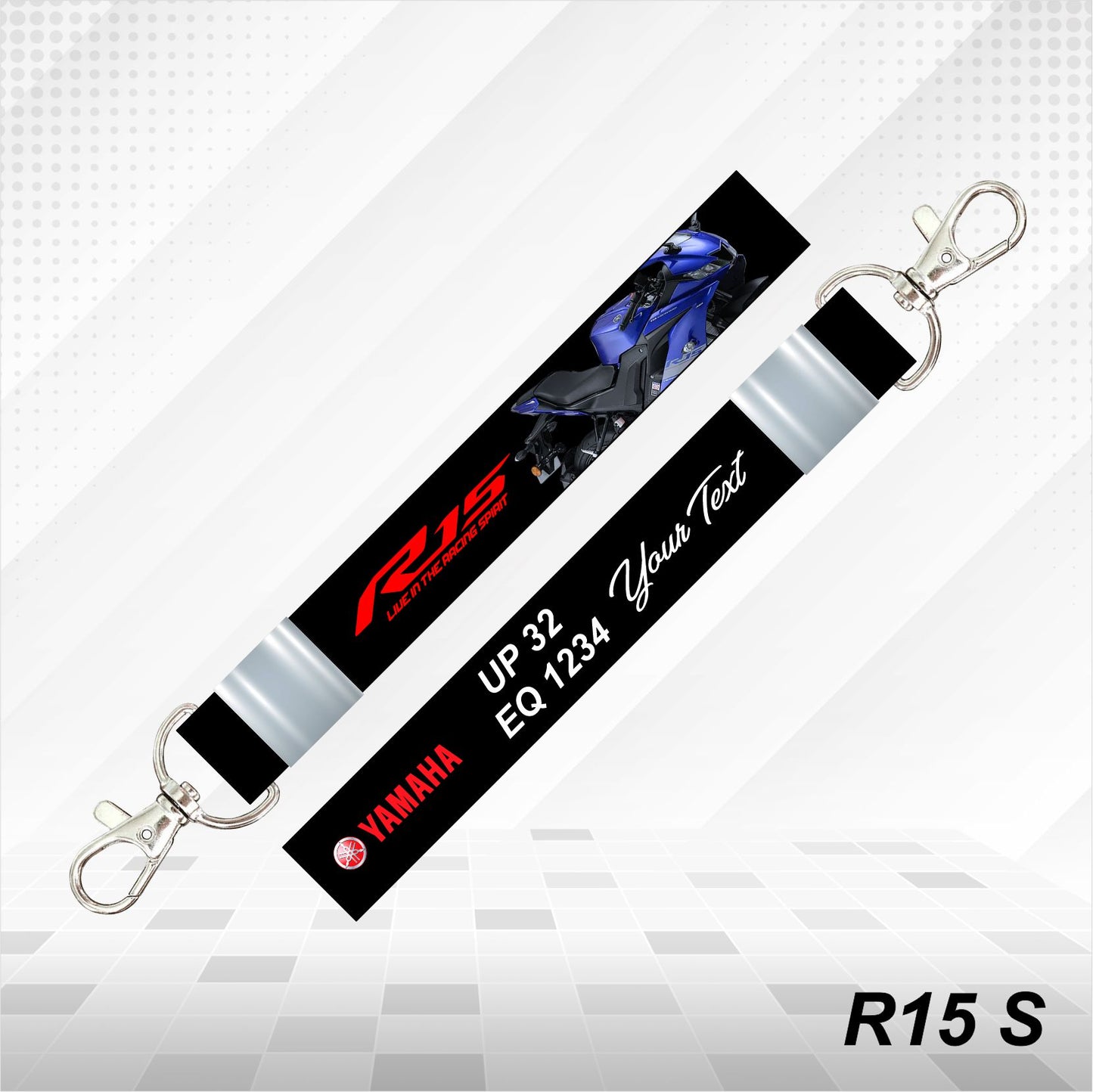 R15S - Personalized Yamaha Keychain - Wood, Acrylic, Metal Printed