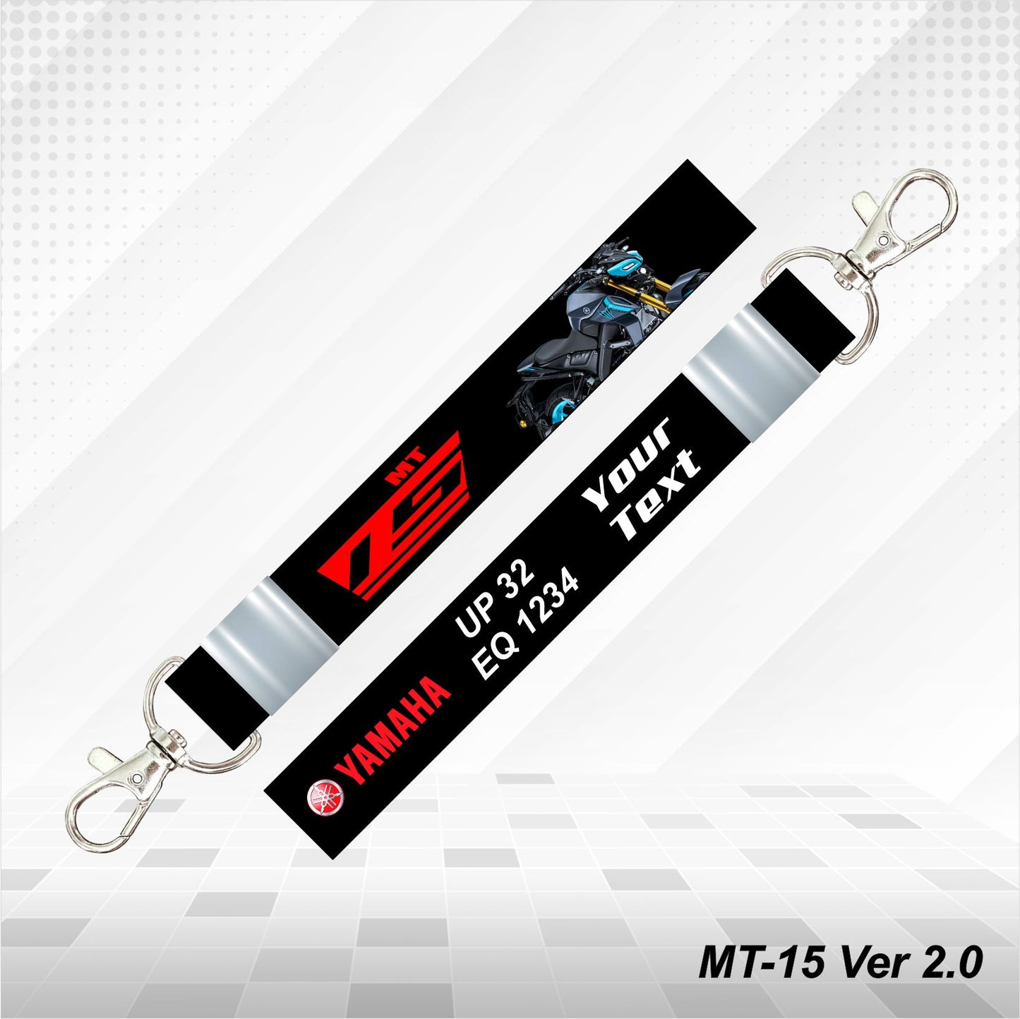 MT 15 V2 - Personalized Yamaha Keychain - Wood, Acrylic, Metal Printed