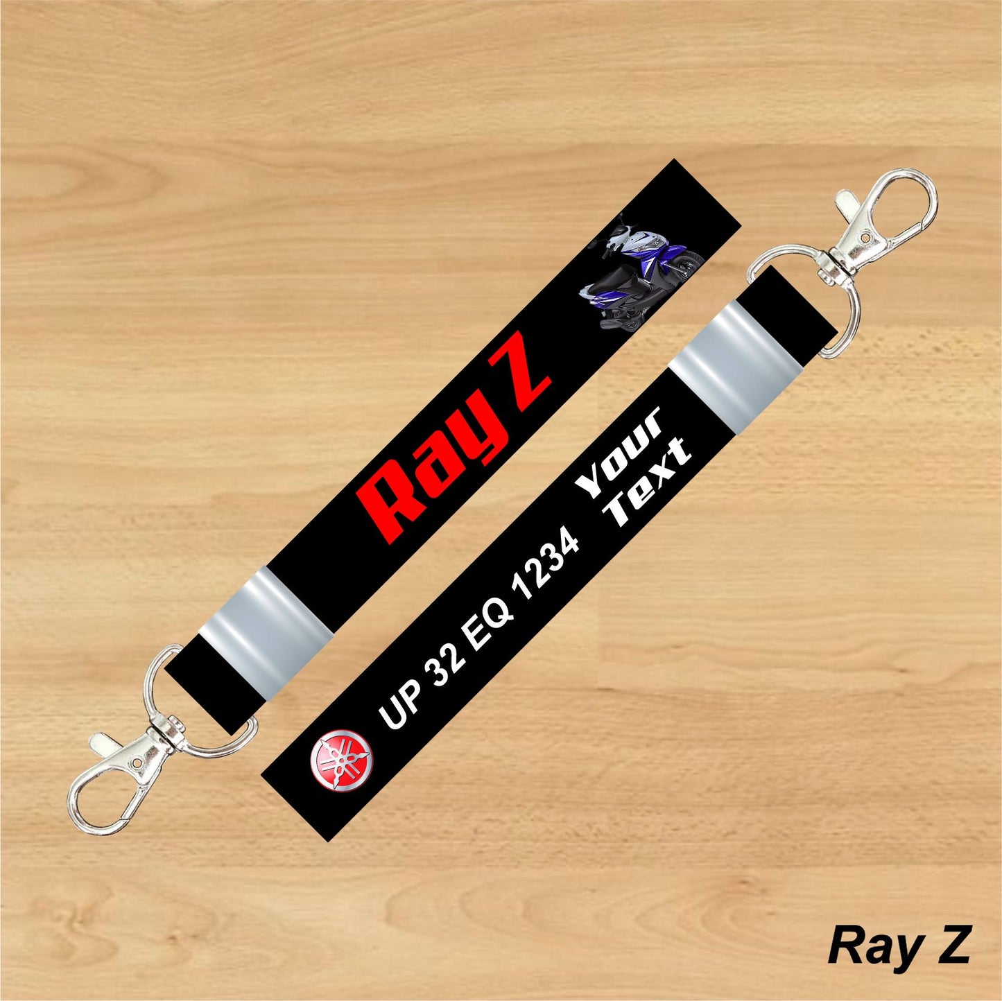 Ray Z - Personalized Yamaha Keychain - Wood, Acrylic, Metal Printed