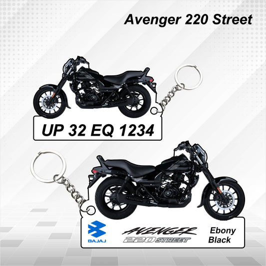 Avenger 220 Street - Personalized Bajaj Keychain - Wood, Acrylic, Metal Printed