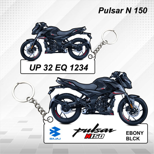 Pulsar N 150 - Personalized Bajaj Keychain - Wood, Acrylic, Metal Printed