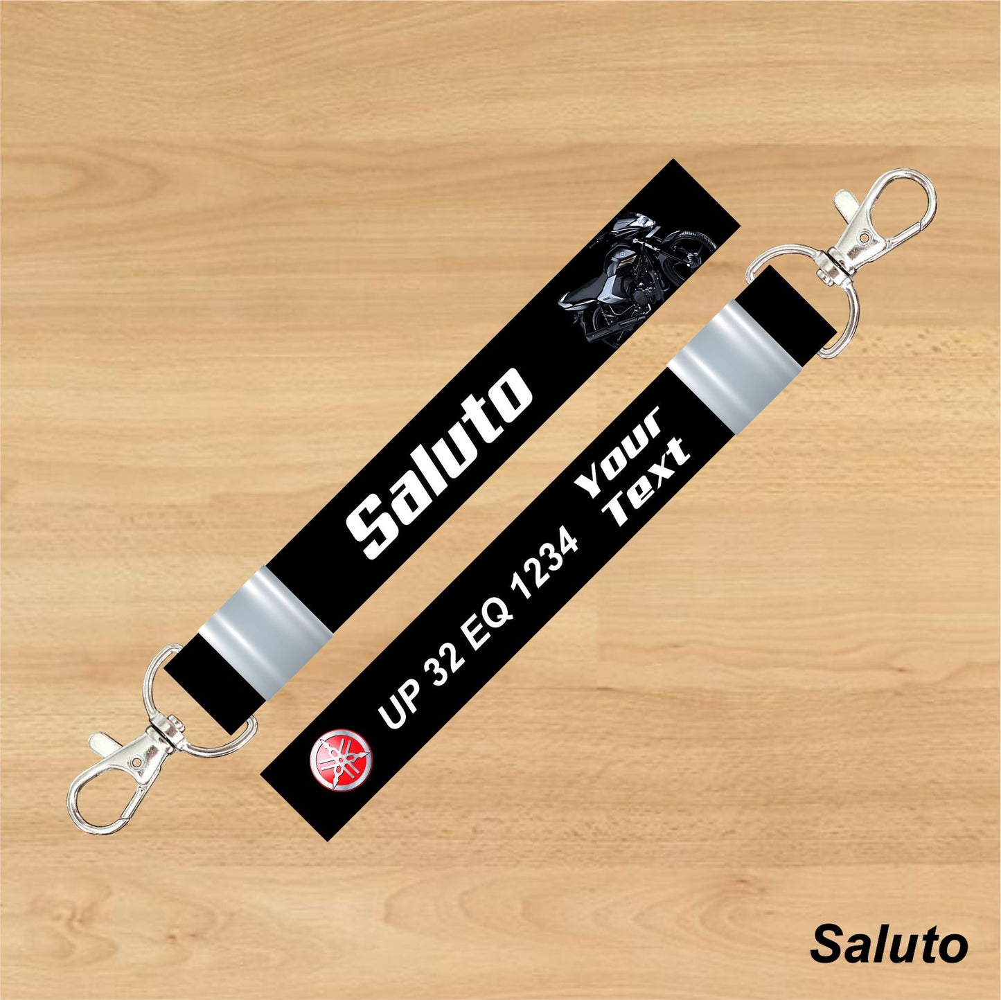 Saluto - Personalized Yamaha Keychain - Wood, Acrylic, Metal Printed