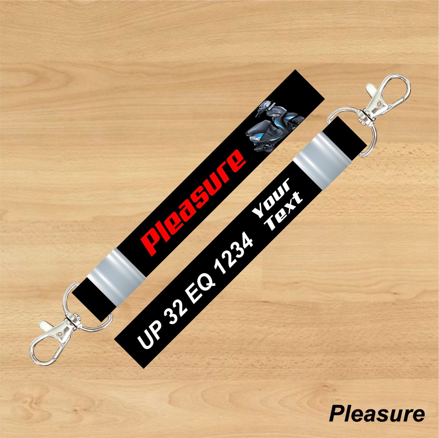 Pleasure - Personalized Hero Keychain - Wood, Acrylic, Metal Printed