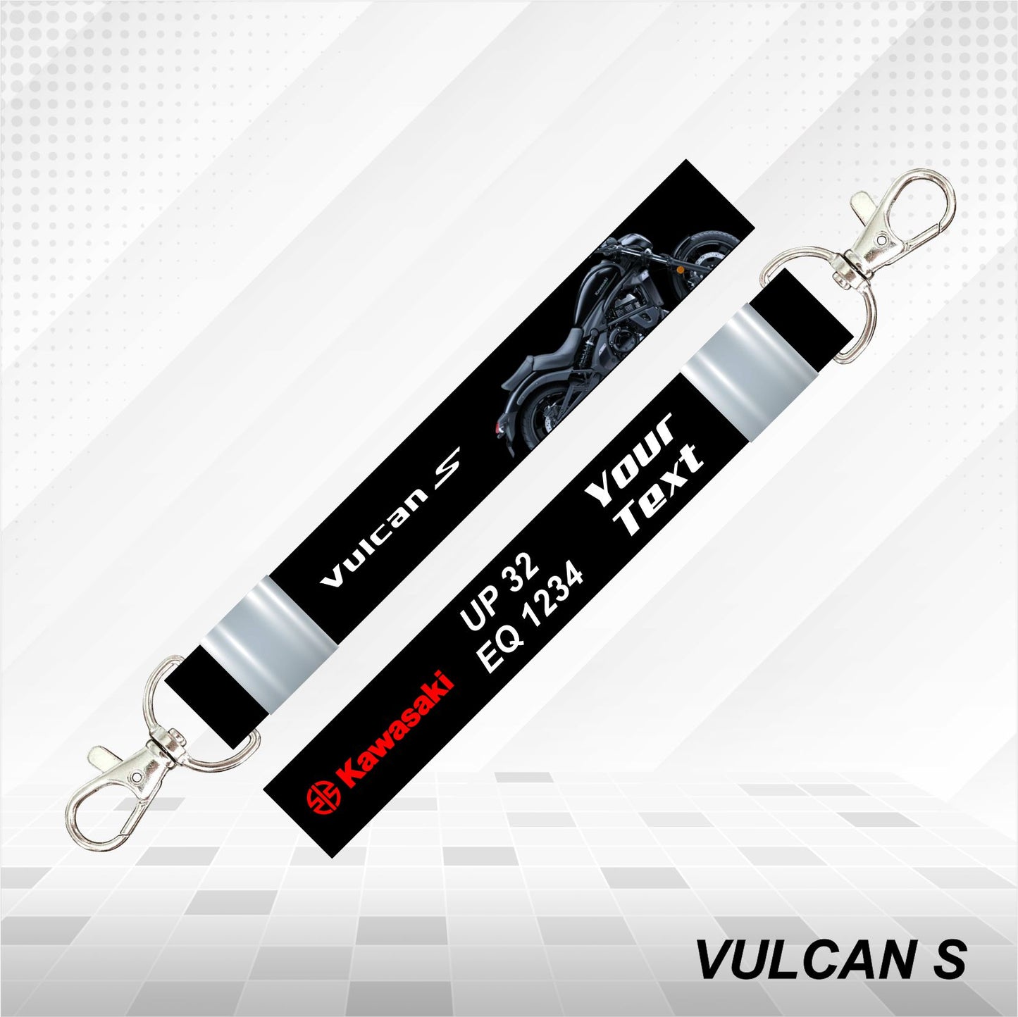Vulcan S - Personalized Kawasaki Keychain - Wood, Acrylic, Metal Printed
