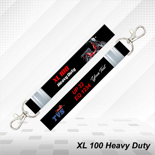 XL 100 Heavy Duty - Personalized TVS Keychain - Wood, Acrylic, Metal Printed