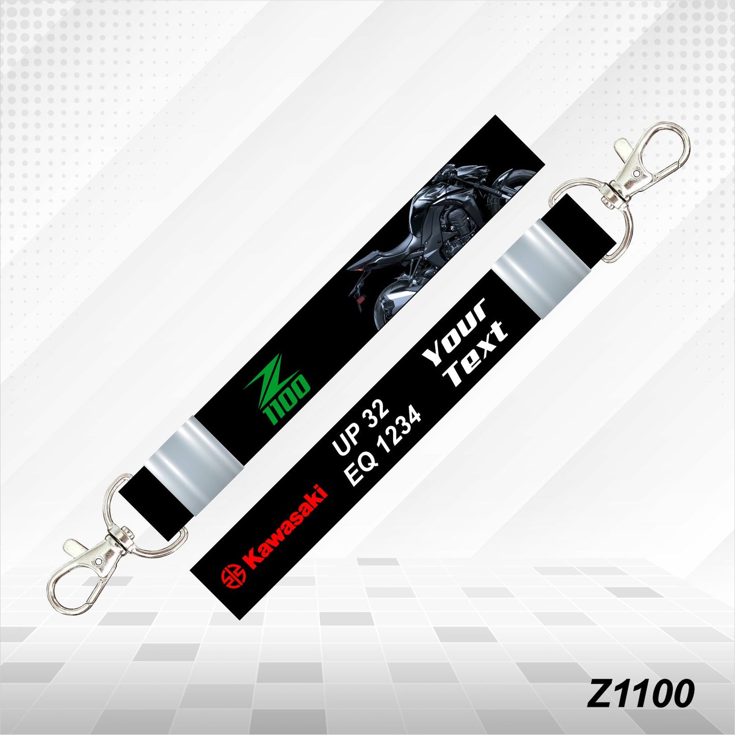 Z1100 - Personalized Kawasaki Keychain - Wood, Acrylic, Metal Printed