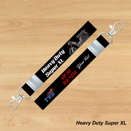 Heavy Duty Super XL - Personalized TVS Keychain - Wood, Acrylic, Metal Printed