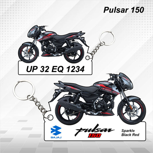 Pulsar 150 - Personalized Bajaj Keychain - Wood, Acrylic, Metal Printed
