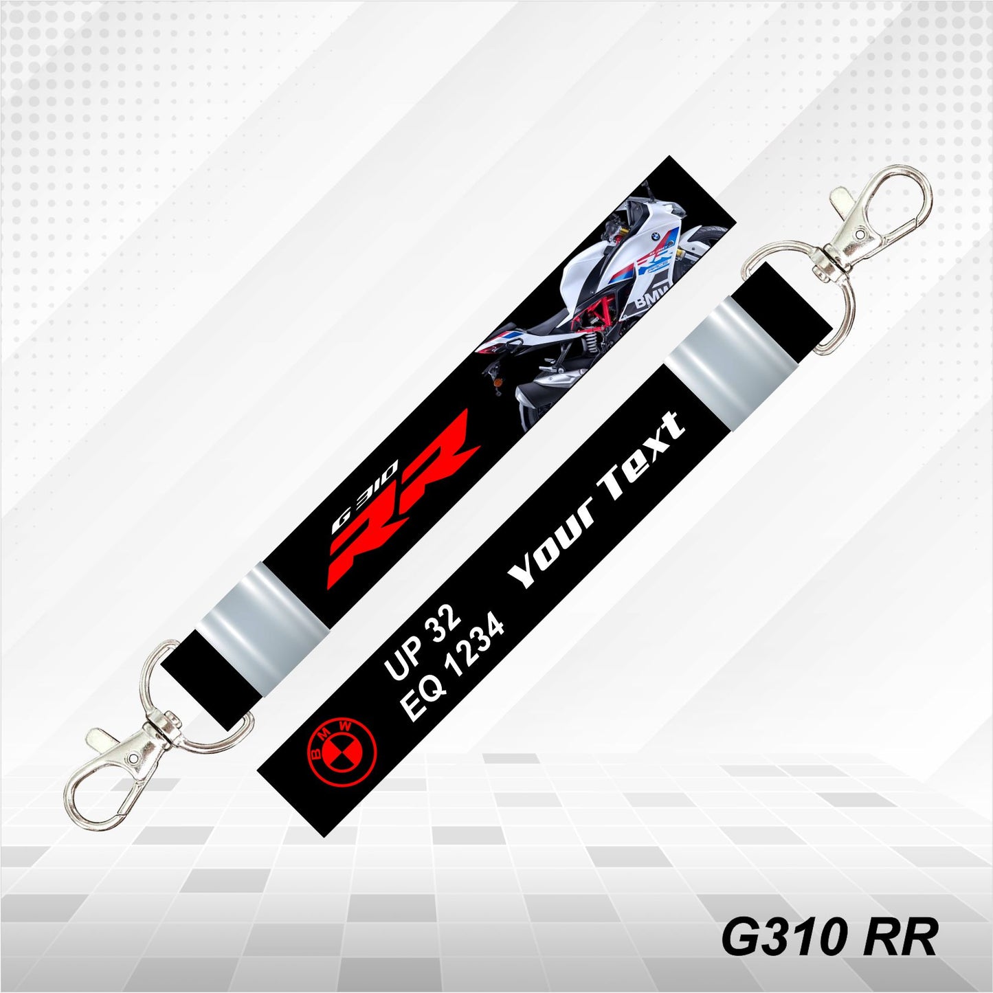 G310 RR - Personalized BMW Keychain - Wood, Acrylic, Metal Printed, Lanyard