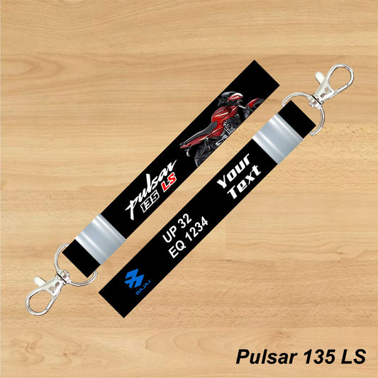 Pulsar 135 LS - Personalized Bajaj Keychain - Wood, Acrylic, Metal Printed