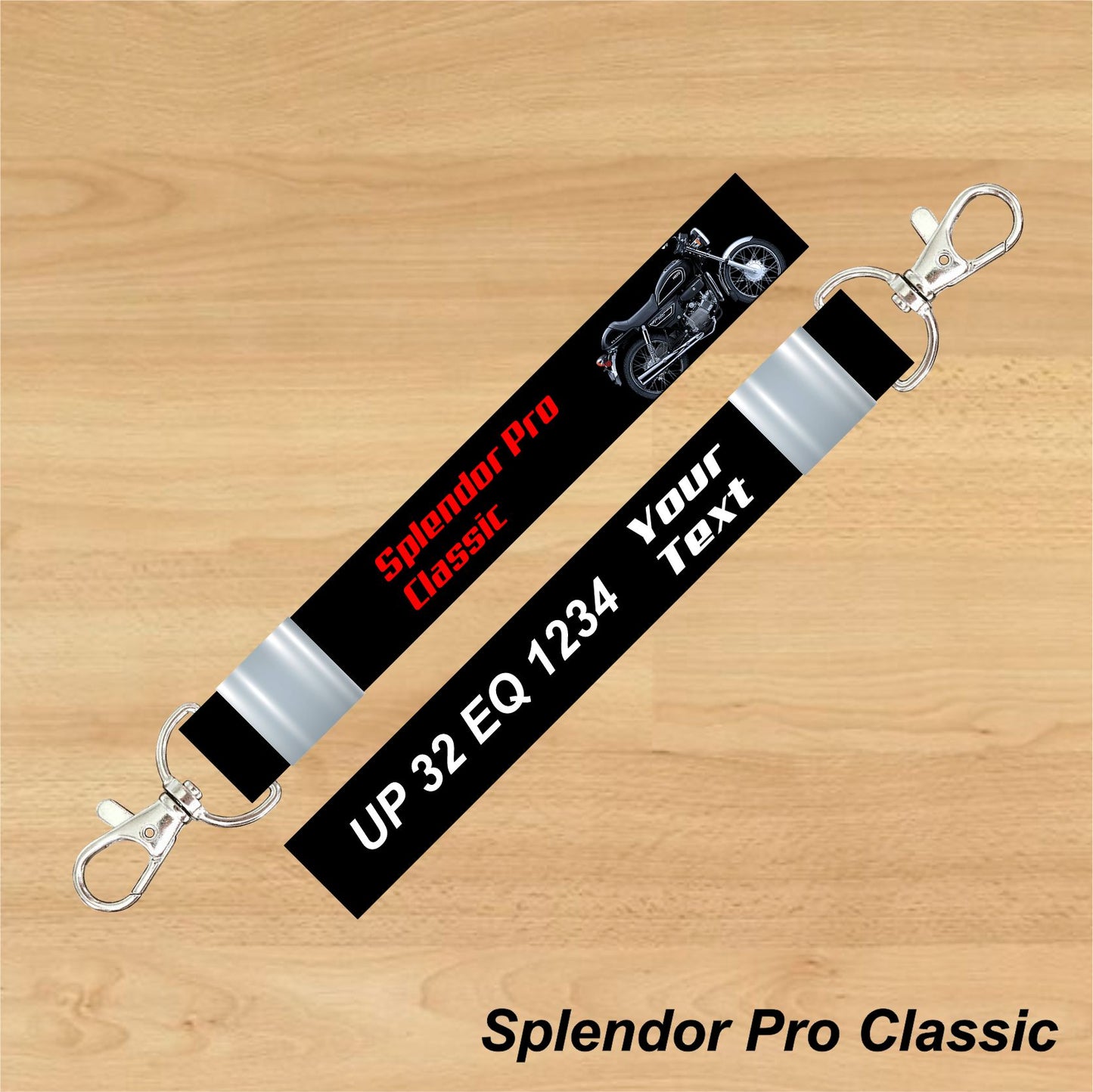 Splendor Pro Classic - Personalized Hero Keychain - Wood, Acrylic, Metal Printed