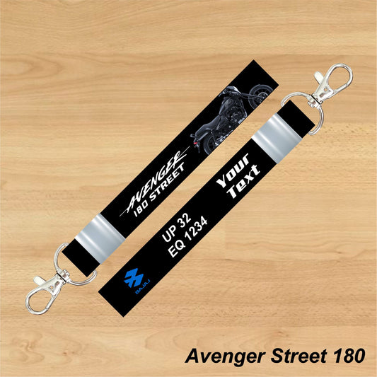 Avenger Street 180 - Personalized Bajaj Keychain - Wood, Acrylic, Metal Printed