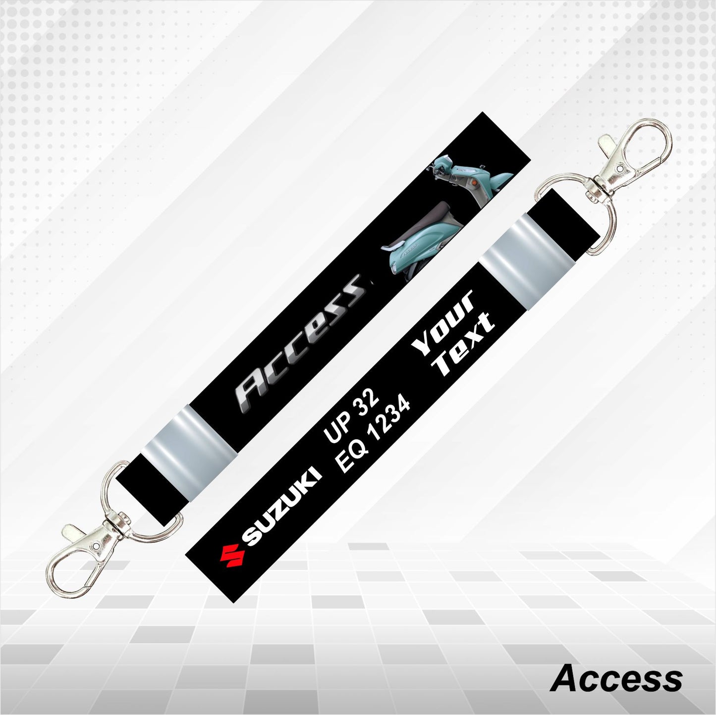 Access - Personalized Suzuki Keychain - Wood, Acrylic, Metal Printed