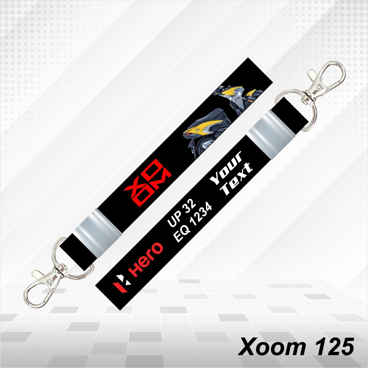 Hero Xoom 125 - Personalized Hero Keychain - Wood, Acrylic, Metal Printed