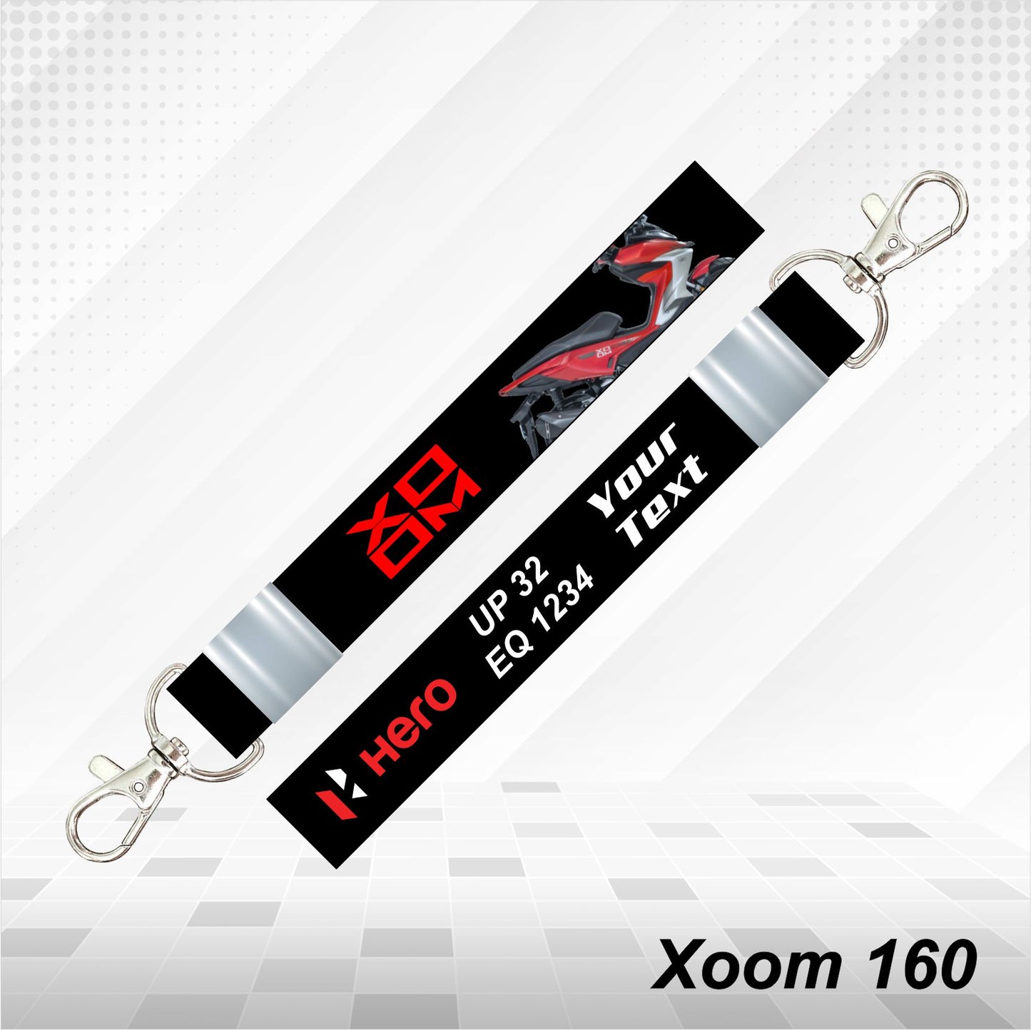 Hero Xoom 160 - Personalized Hero Keychain - Wood, Acrylic, Metal Printed