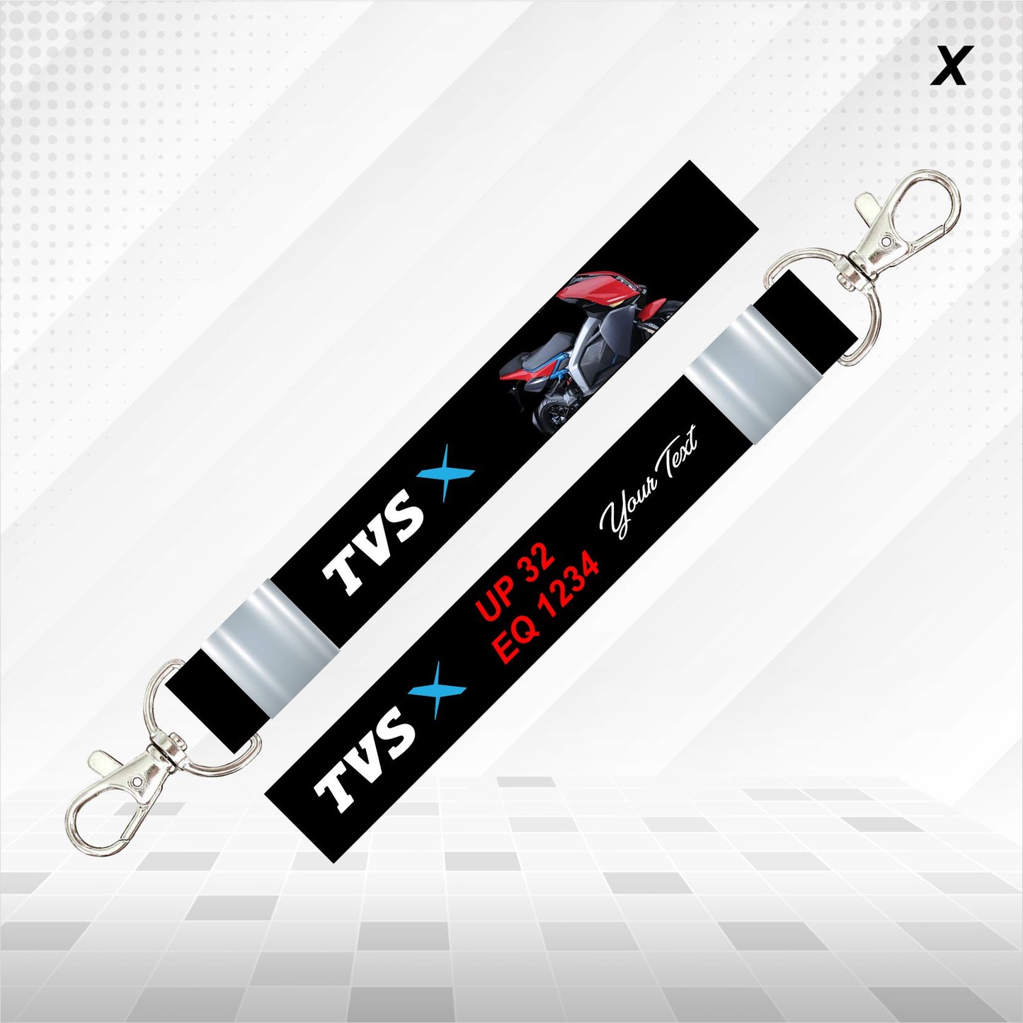 TVS X Electric - Personalized TVS Keychain - Wood, Acrylic, Metal Printed