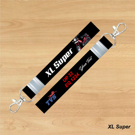 XL Super - Personalized TVS Keychain - Wood, Acrylic, Metal Printed