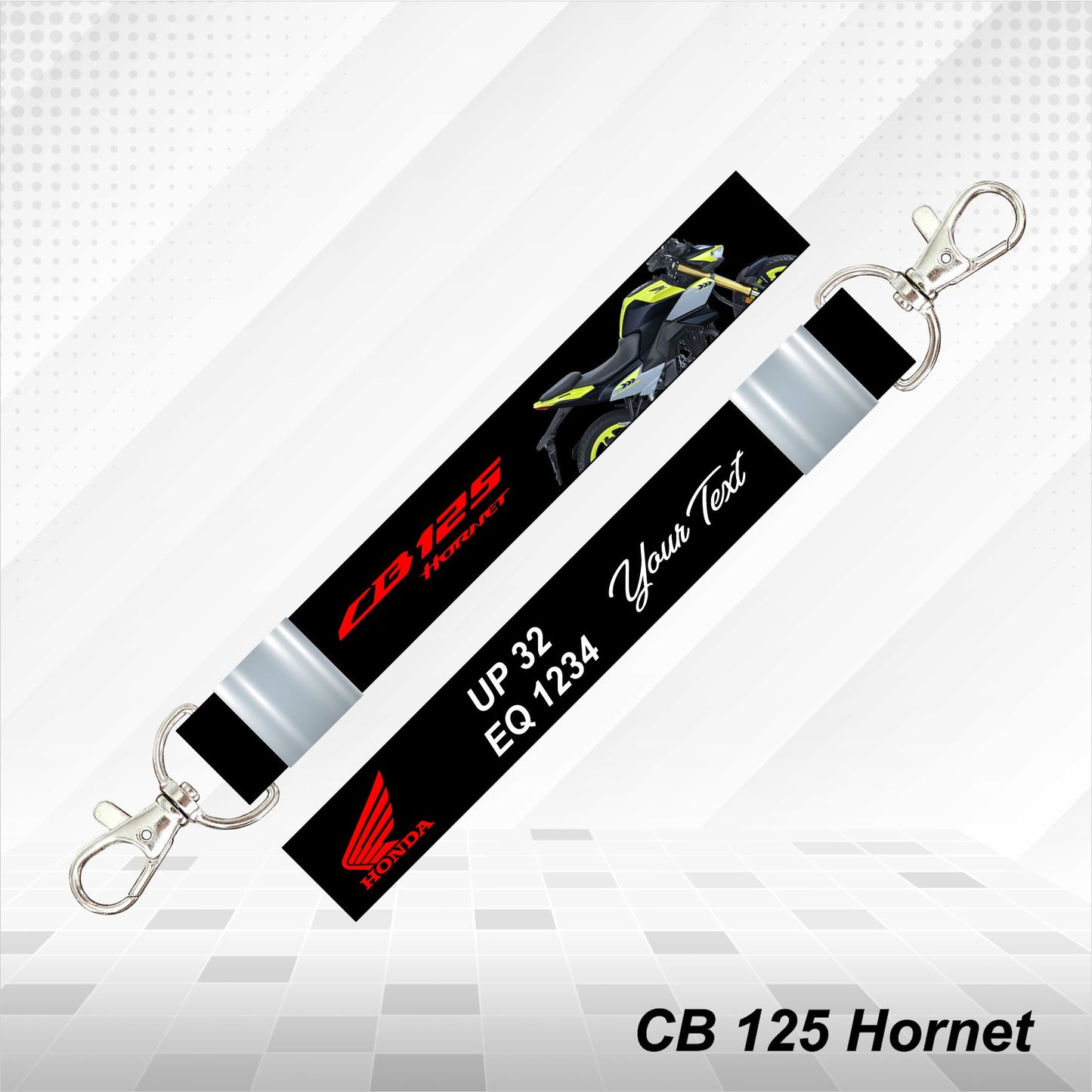 CB 125 Hornet - Personalized Honda Keychain - Wood, Acrylic, Metal Printed