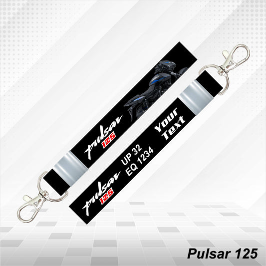 Pulsar 125 - Personalized Bajaj Keychain - Wood, Acrylic, Metal Printed