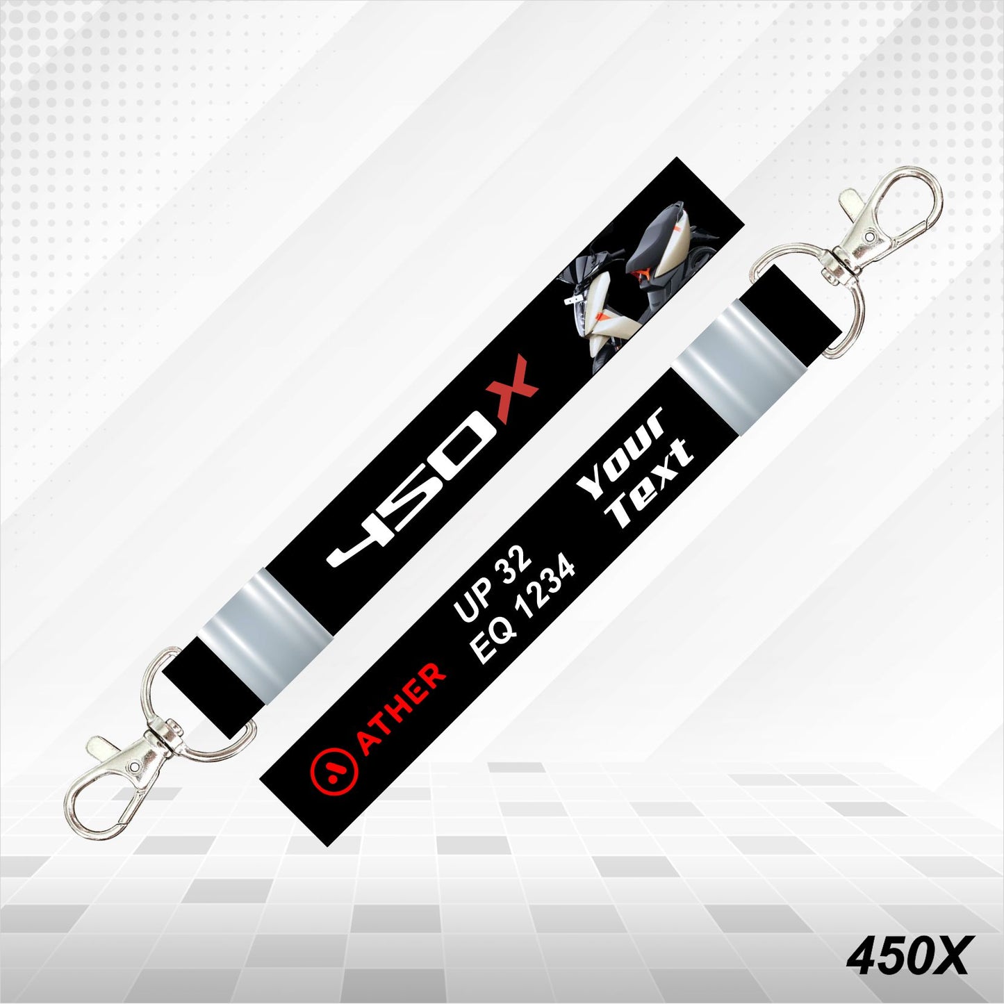 Ather 450X - Personalized Keychain - Wood, Acrylic, Metal Printed, Lanyard