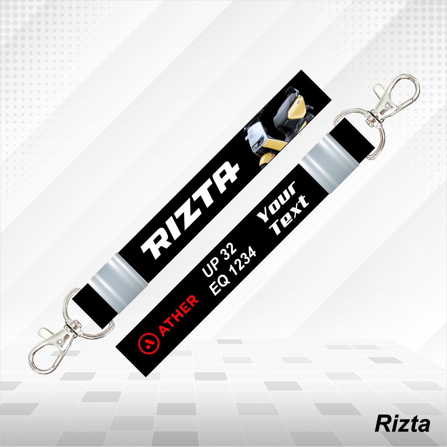 Ather Rizta - Personalized Keychain - Wood, Acrylic, Metal Printed, Lanyard